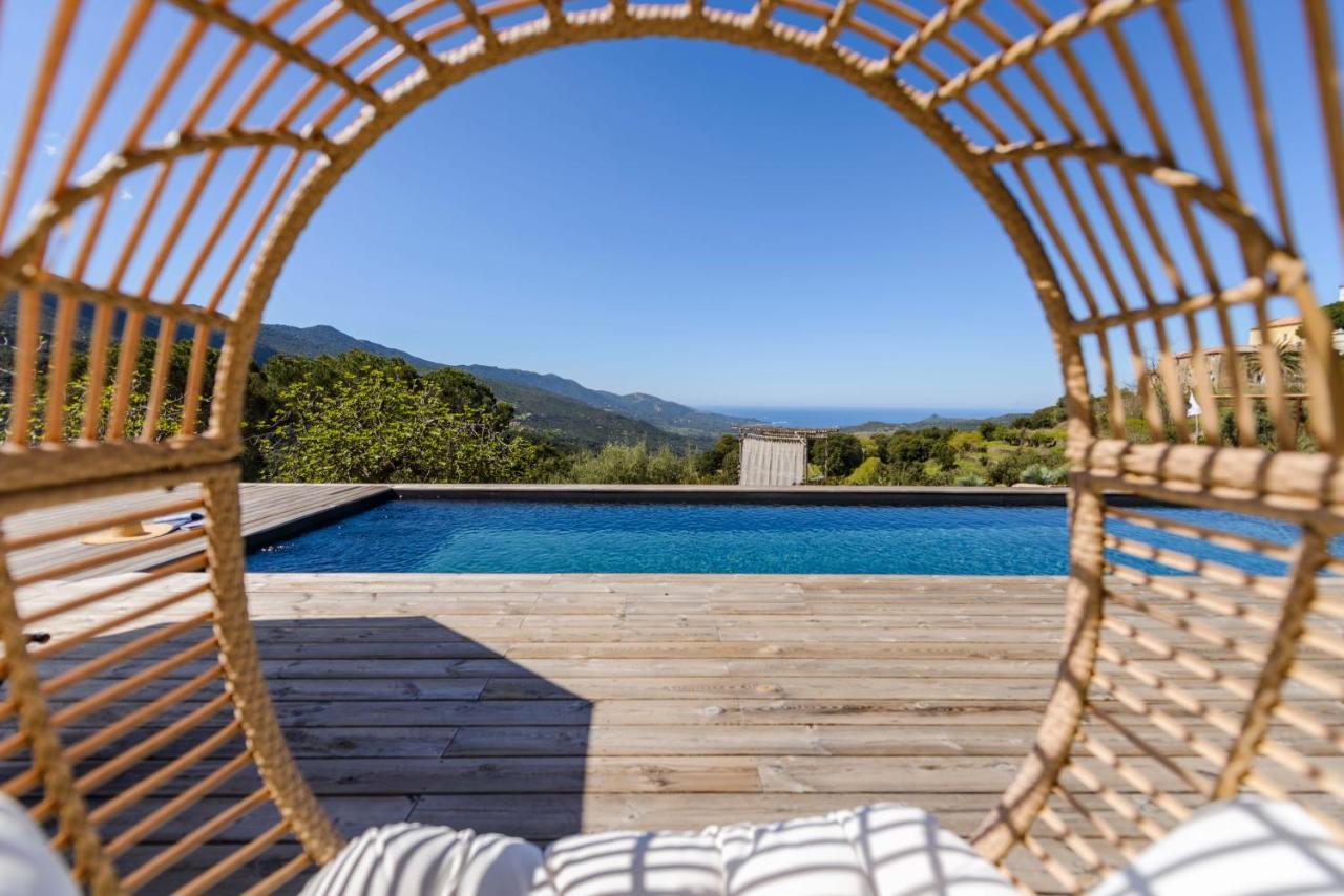 Terre De Maquis, Maison D'Hotes Vue Mer Corse Sari-D'orcino المظهر الخارجي الصورة