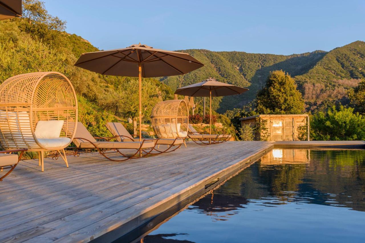Terre De Maquis, Maison D'Hotes Vue Mer Corse Sari-D'orcino المظهر الخارجي الصورة