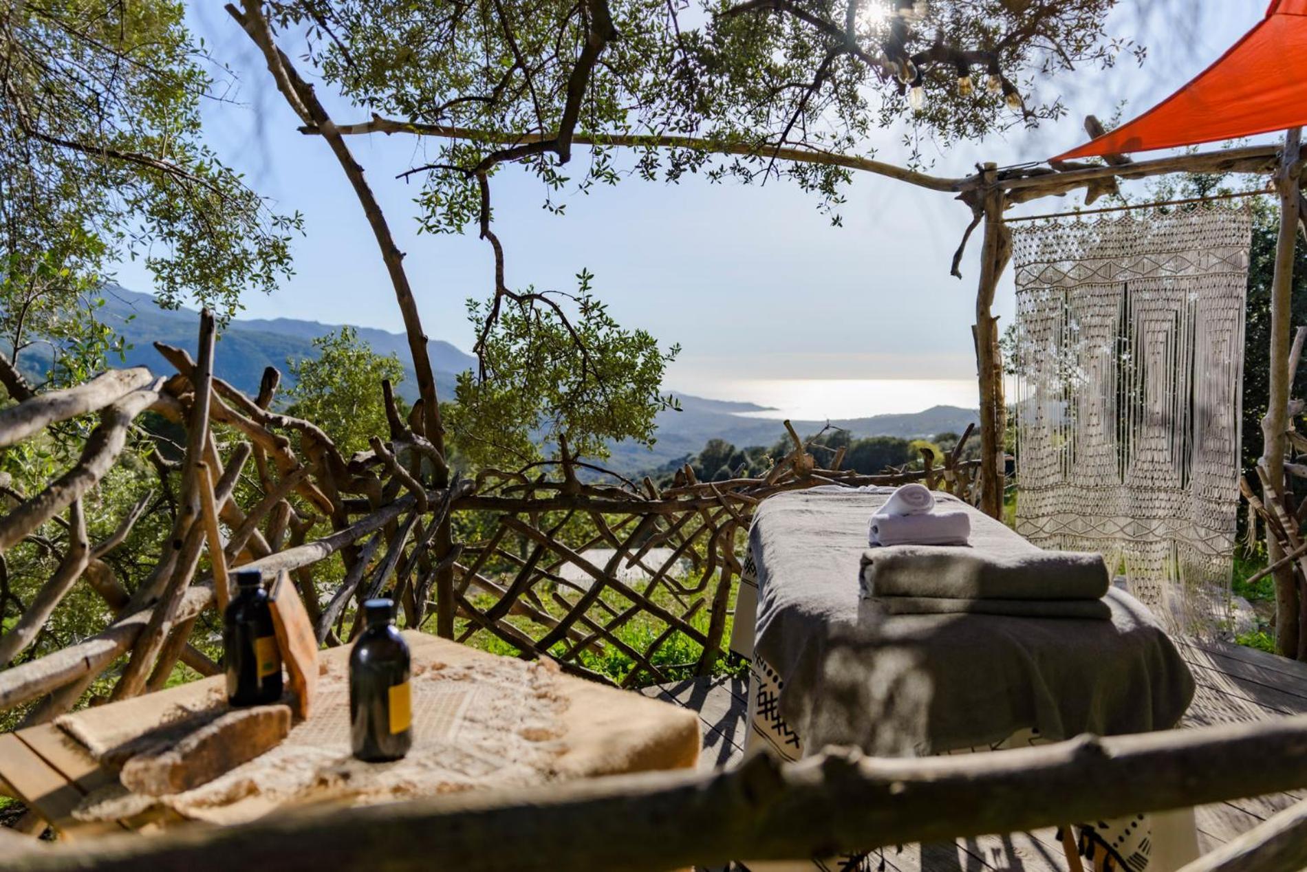 Terre De Maquis, Maison D'Hotes Vue Mer Corse Sari-D'orcino المظهر الخارجي الصورة