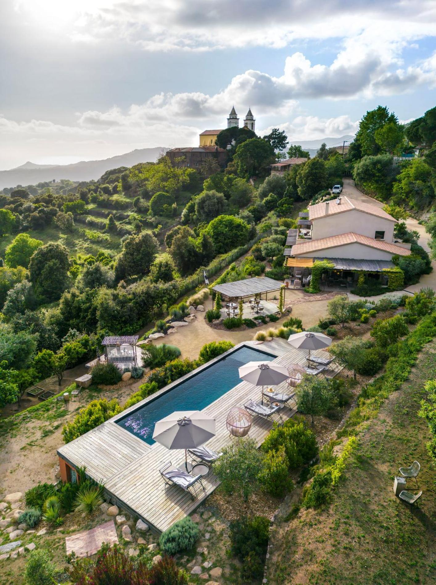 Terre De Maquis, Maison D'Hotes Vue Mer Corse Sari-D'orcino المظهر الخارجي الصورة